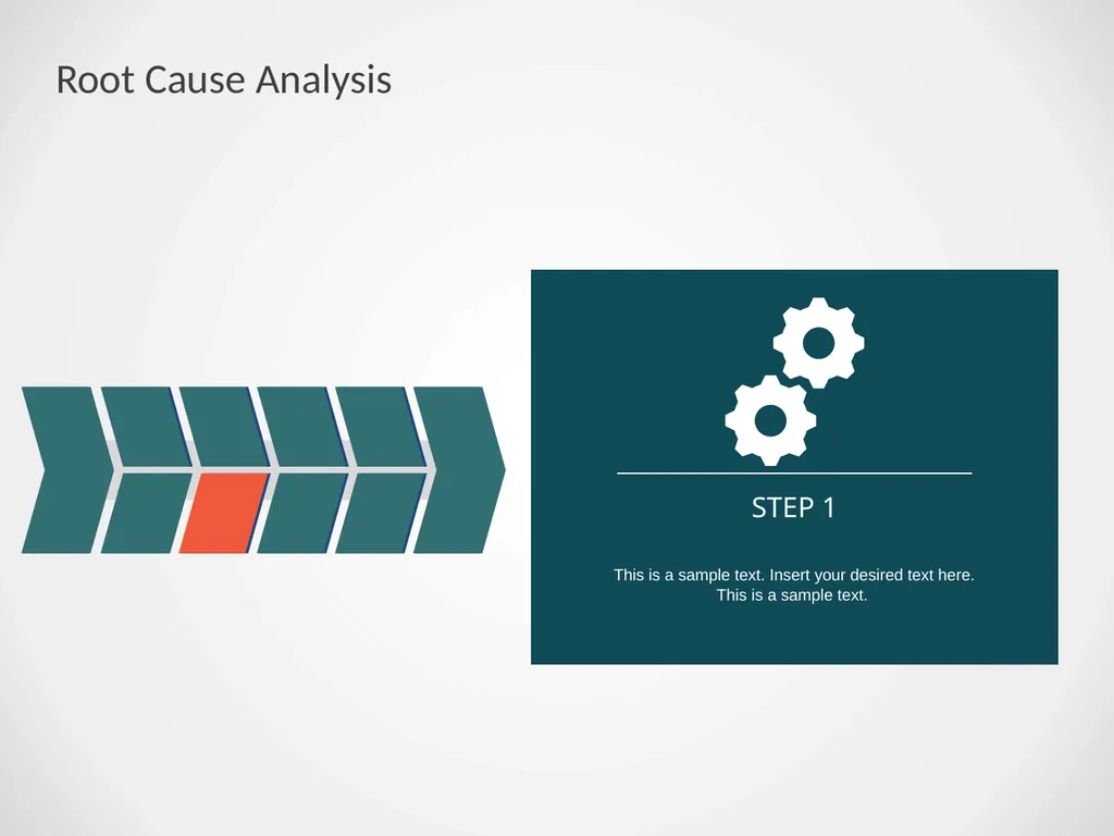 Cause-effect Fishbone Diagram with 2 Level - slide 7 of 12