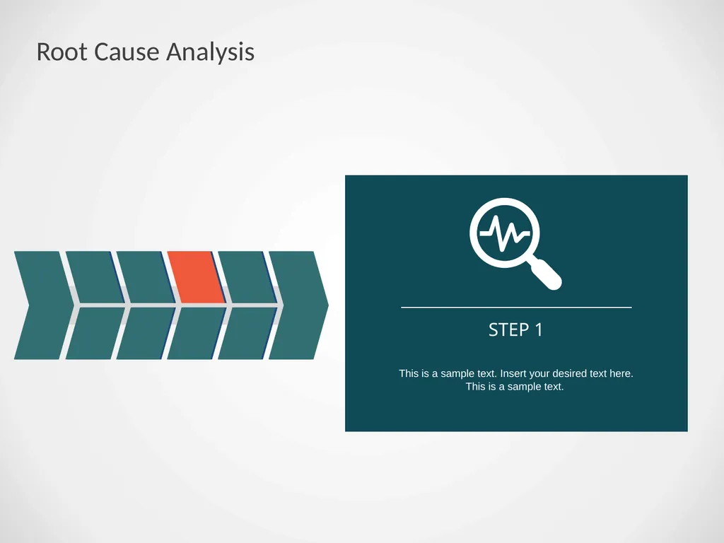 Cause-effect Fishbone Diagram with 2 Level - slide 8 of 12