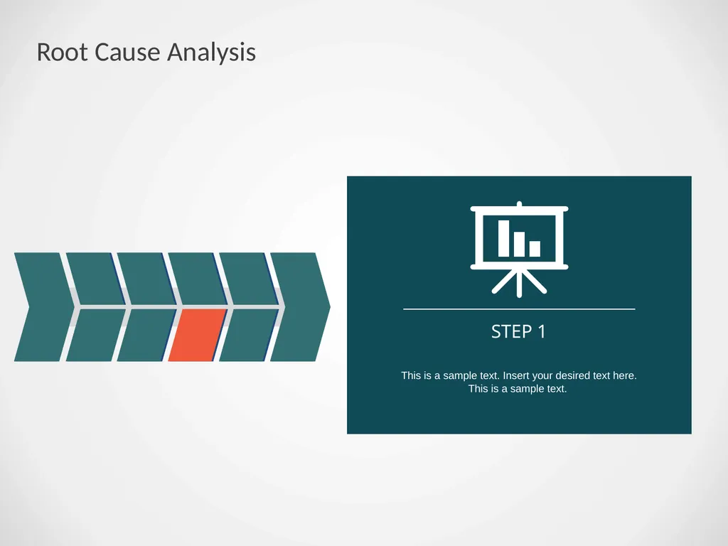 Cause-effect Fishbone Diagram with 2 Level - slide 9 of 12
