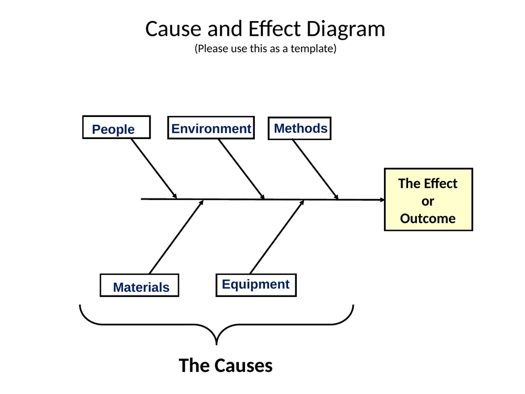 Cause and Effect Diagram (Please use this as a