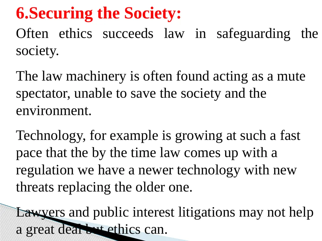 FUNDAMENTALS OF ETHICS & PROFESSIONALISM Why study - slide 12 of 24