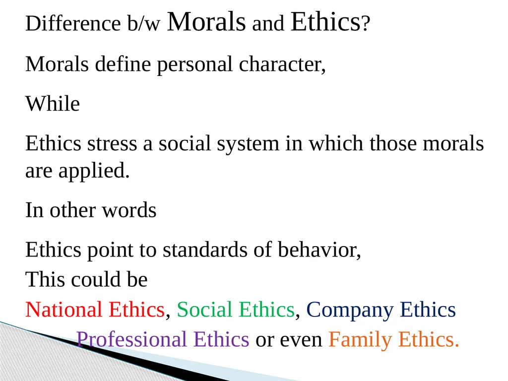 FUNDAMENTALS OF ETHICS & PROFESSIONALISM Why study - slide 22 of 24