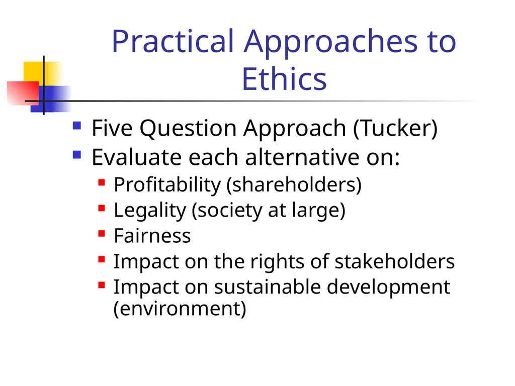 Ethical Decision Making Consider This: “You and - slide 14 of 20