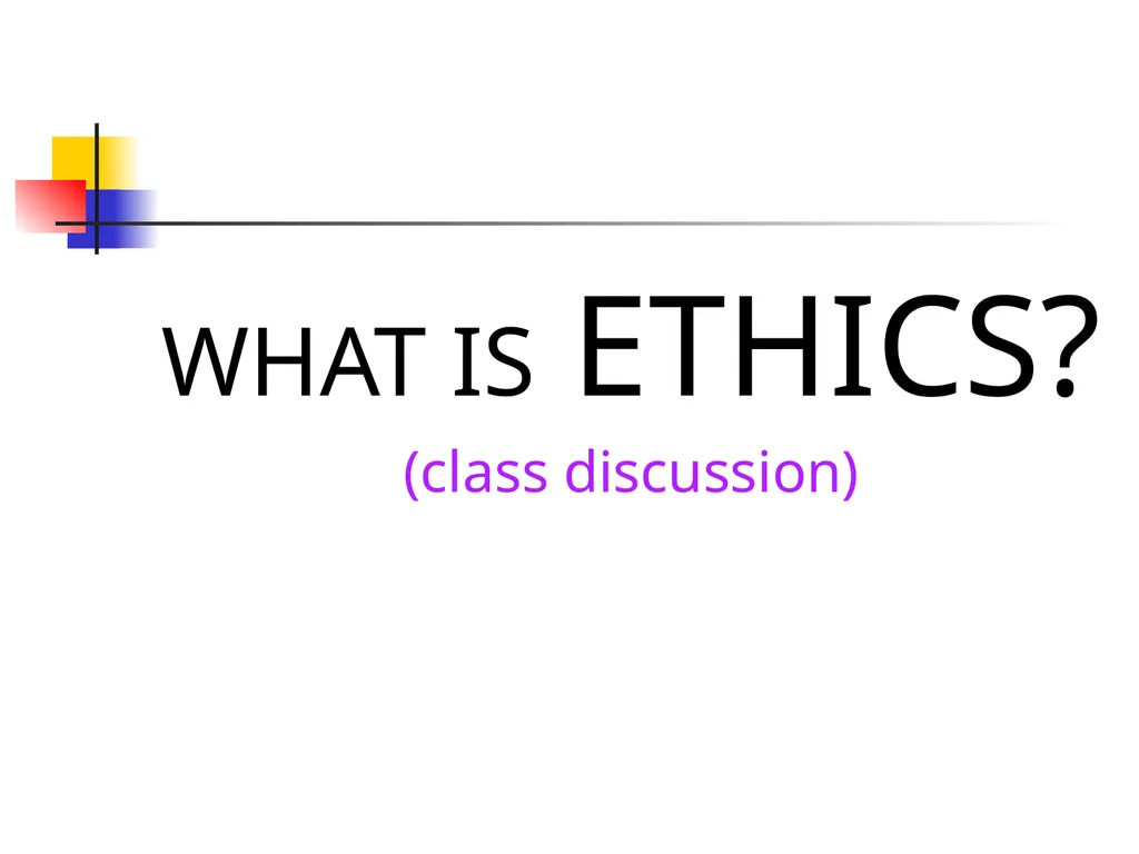 Ethical Decision Making Consider This: “You and - slide 3 of 20