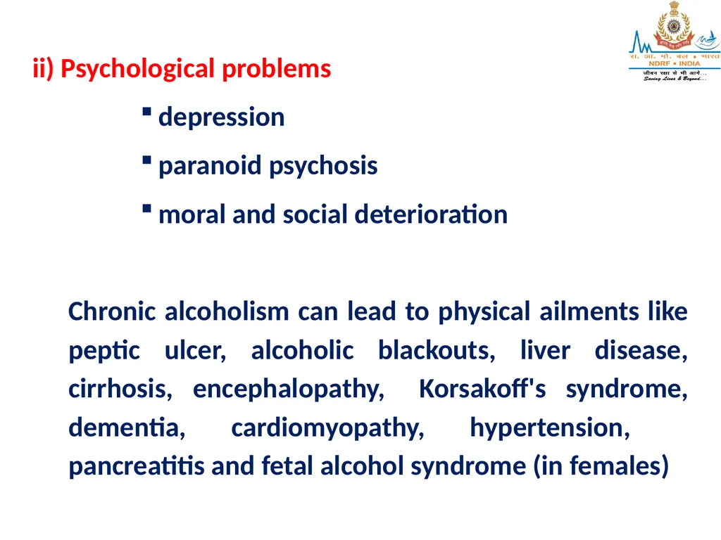 STRESS INDUCED DISORDERS, ALCOHOLISM & SUBSTANCE - slide 11 of 36