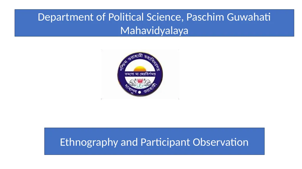 Department of Political Science, Paschim Guwahati - slide 1 of 11