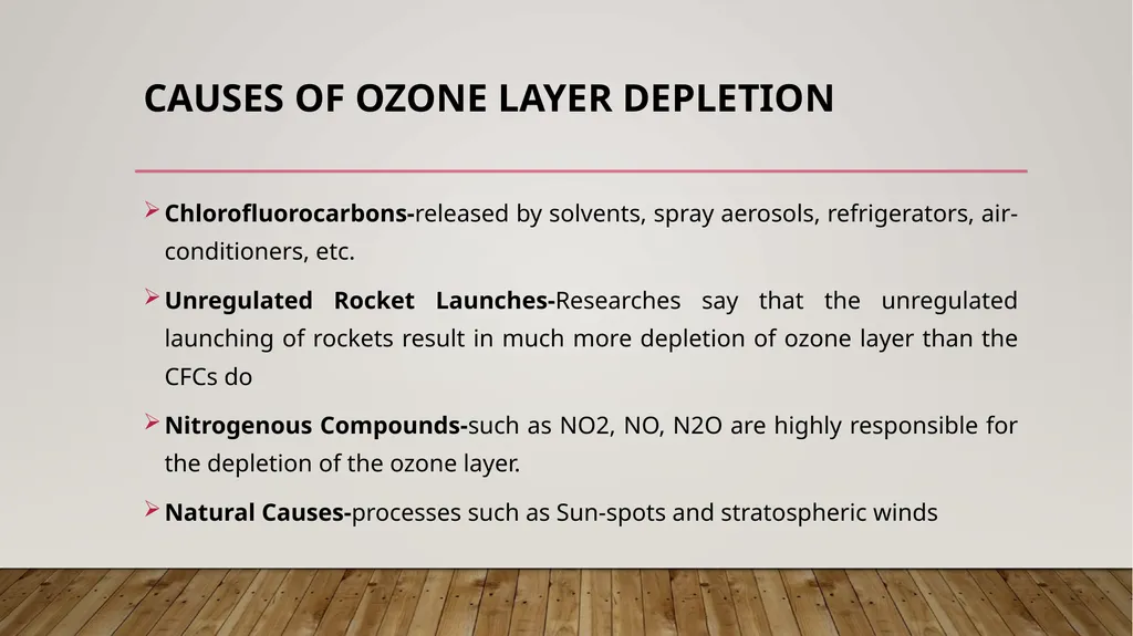 Ozone layer depletion Prepared by anindita - slide 6 of 10