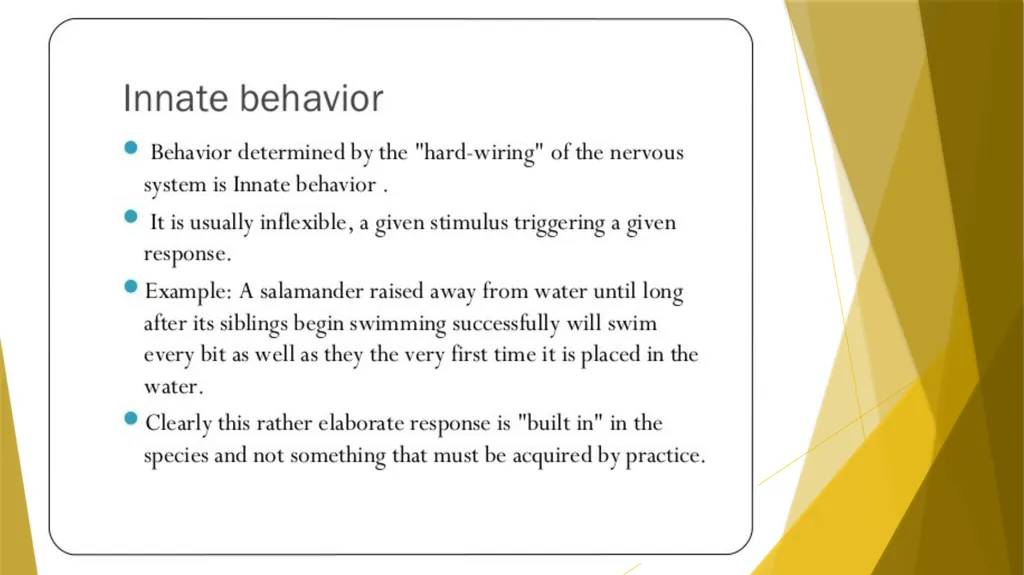Animal Behavior BY : DR.NILOFER SYED THANKS - slide 3 of 14