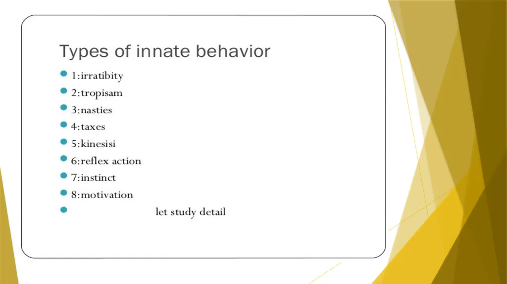 Animal Behavior BY : DR.NILOFER SYED THANKS - slide 4 of 14