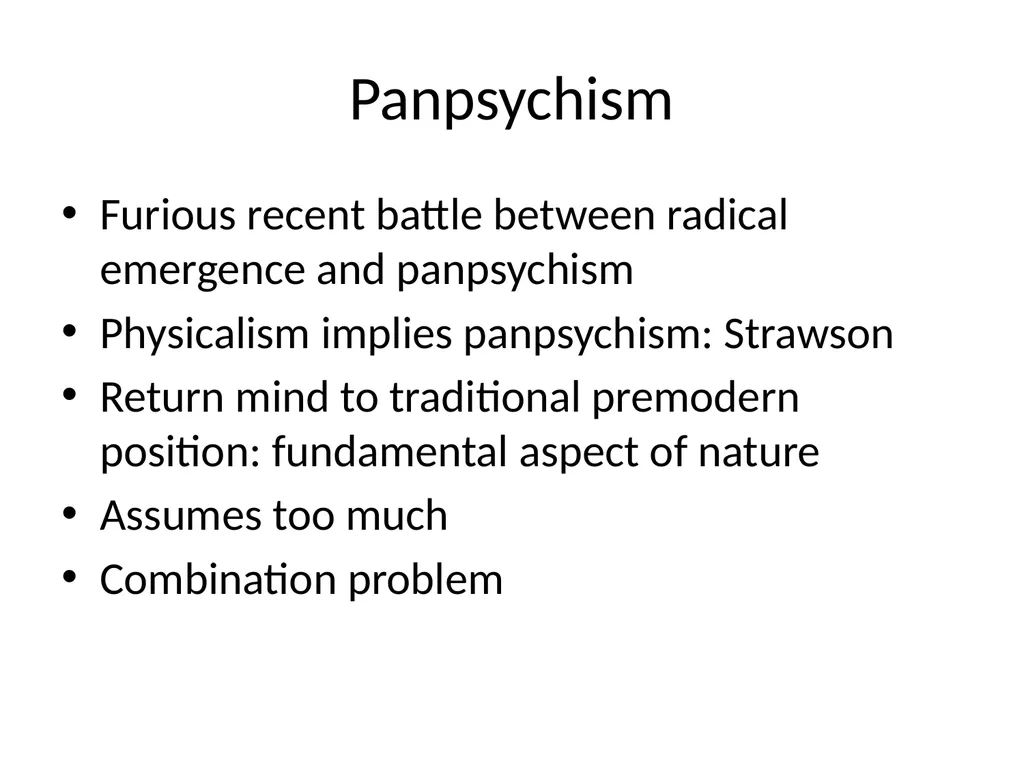 Holism, Reduction and Consciousness Anand - slide 11 of 20