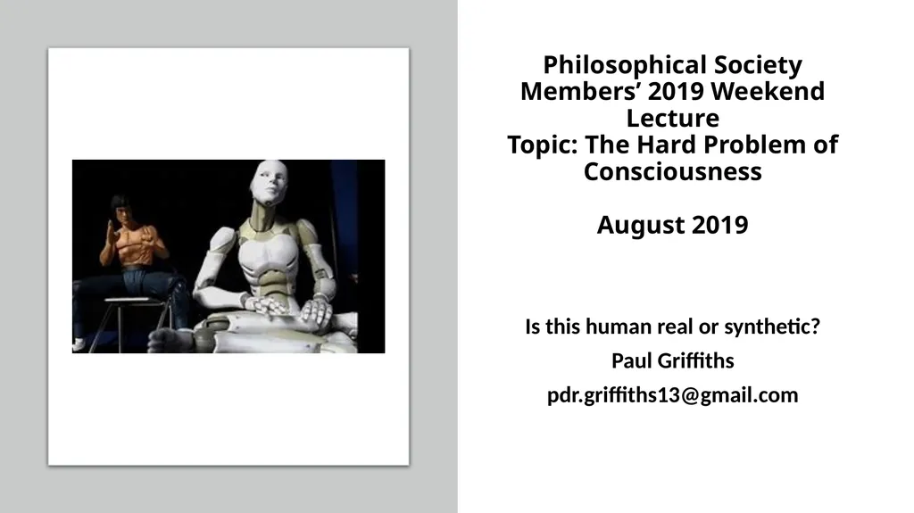Philosophical Society Members’ 2019 Weekend - slide 1 of 11