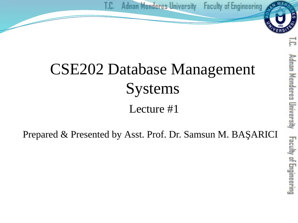 Prepared & Presented by Asst. Prof. Dr. Samsun M. - slide 1 of 122