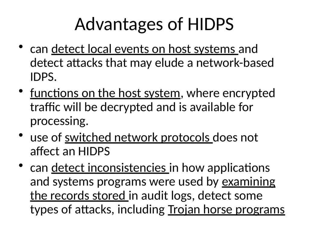 INTRUSION DETECTION AND PREVENTION SYSTEM (IDPS) - slide 24 of 41