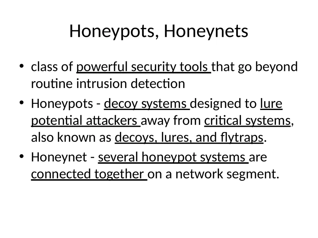 INTRUSION DETECTION AND PREVENTION SYSTEM (IDPS) - slide 37 of 41