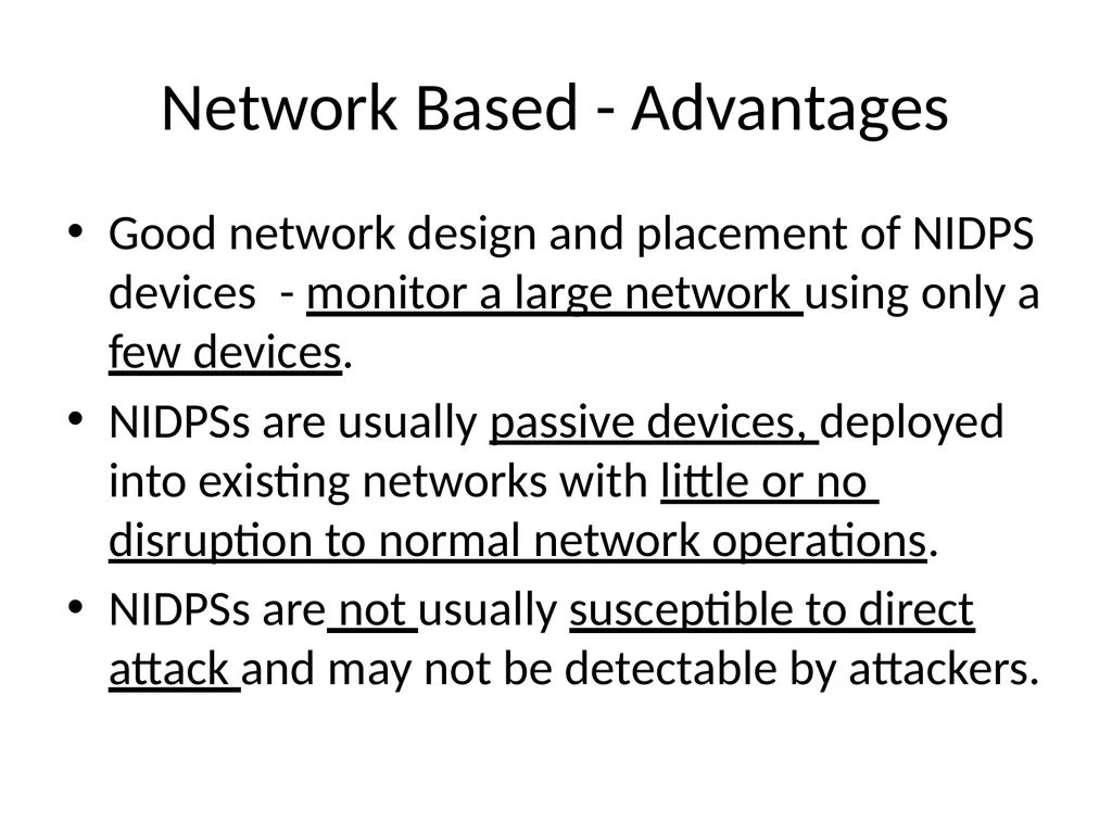 INTRUSION DETECTION AND PREVENTION SYSTEM (IDPS) - slide 15 of 41