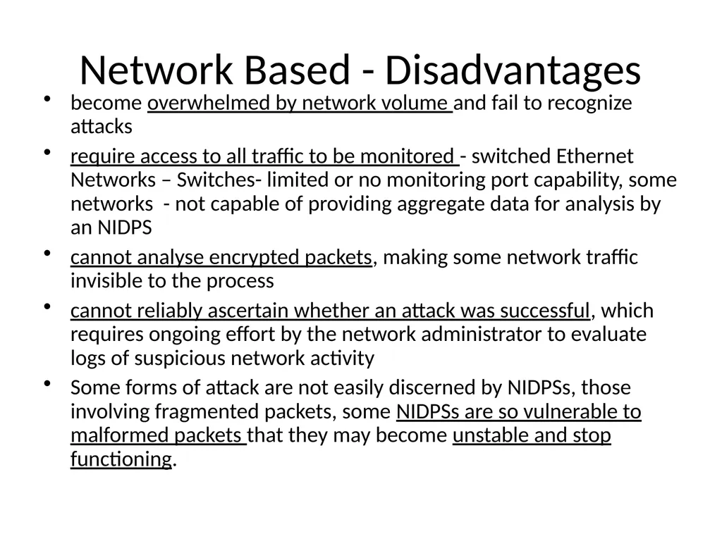 INTRUSION DETECTION AND PREVENTION SYSTEM (IDPS) - slide 16 of 41