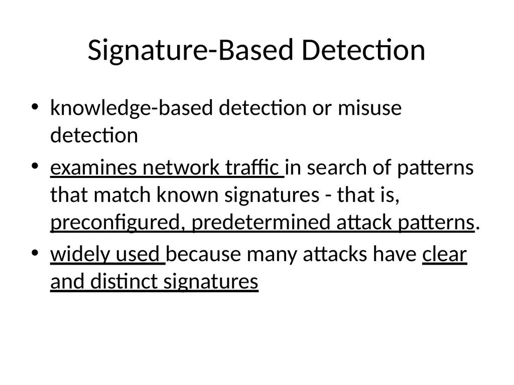 INTRUSION DETECTION AND PREVENTION SYSTEM (IDPS) - slide 27 of 41