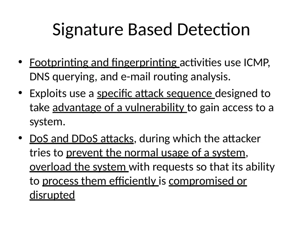 INTRUSION DETECTION AND PREVENTION SYSTEM (IDPS) - slide 28 of 41