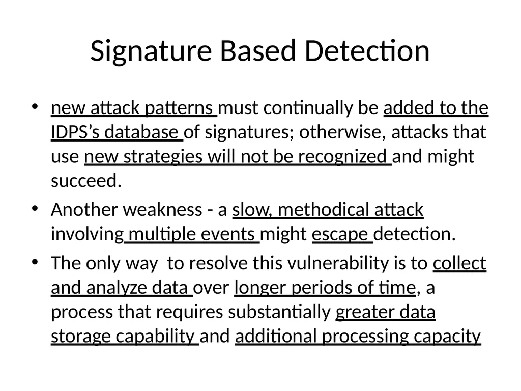 INTRUSION DETECTION AND PREVENTION SYSTEM (IDPS) - slide 29 of 41