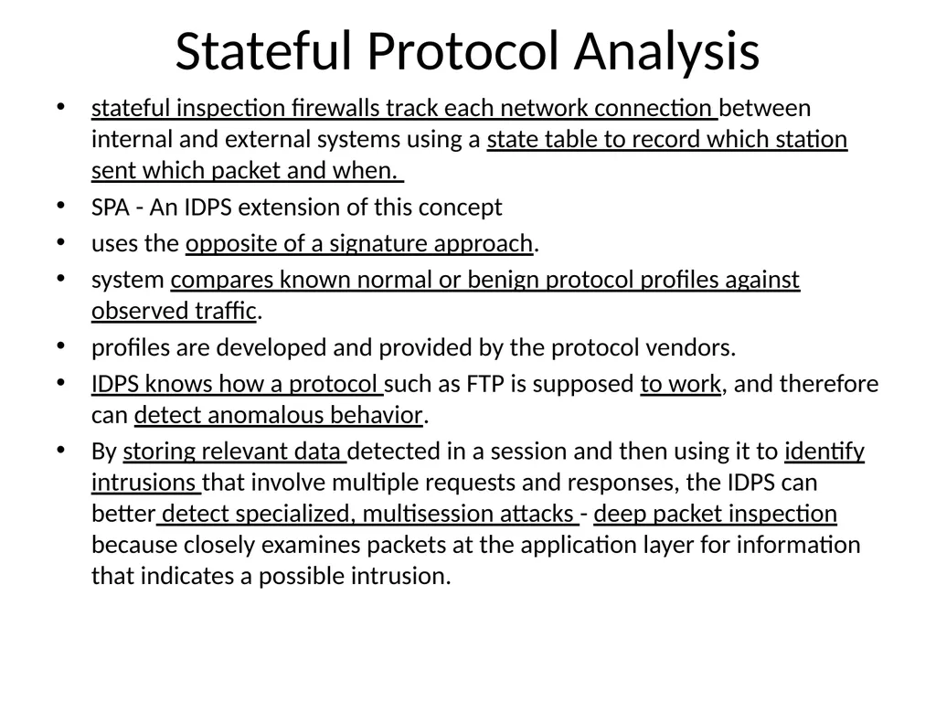 INTRUSION DETECTION AND PREVENTION SYSTEM (IDPS) - slide 32 of 41