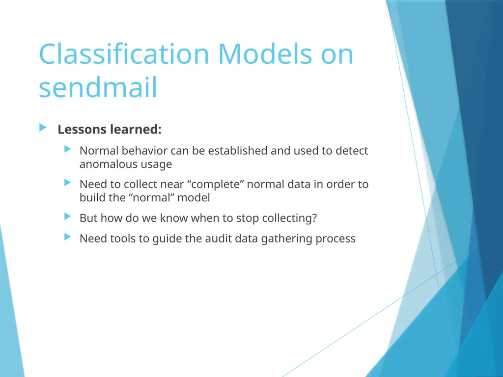 Data Mining for Intrusion Detection Why do we need - slide 28 of 34