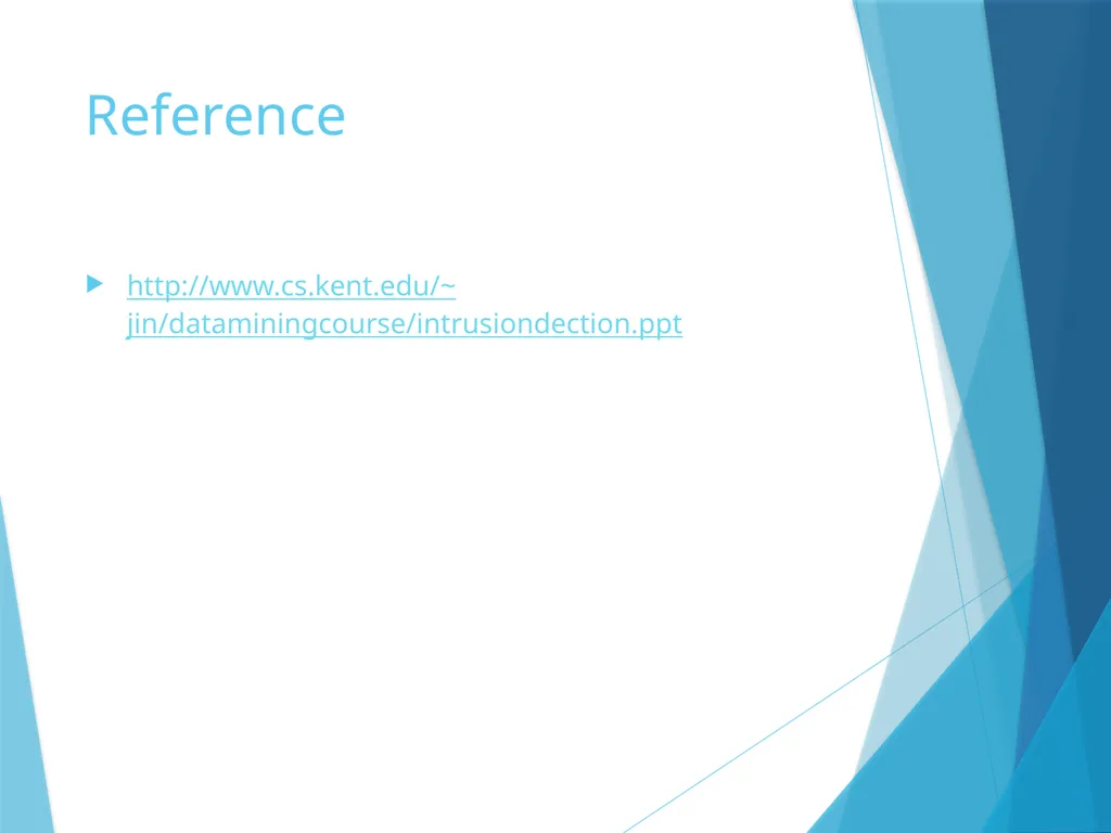 Data Mining for Intrusion Detection Why do we need - slide 34 of 34