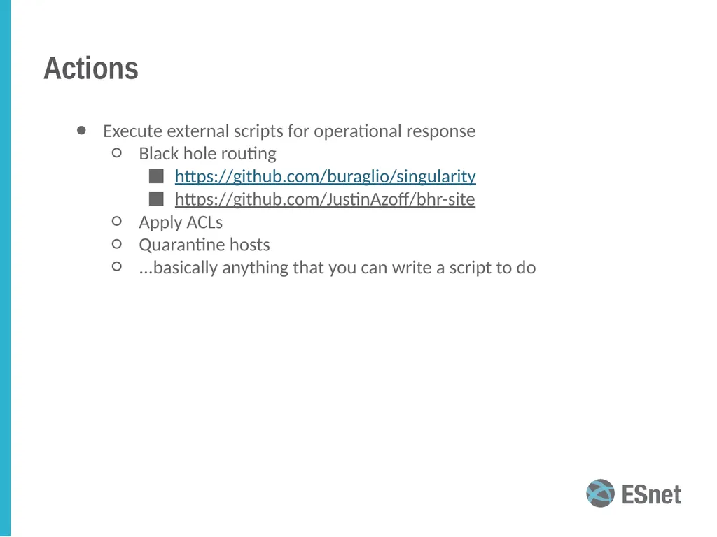 Bro intrusion detection system (IDS): an overview - slide 20 of 21