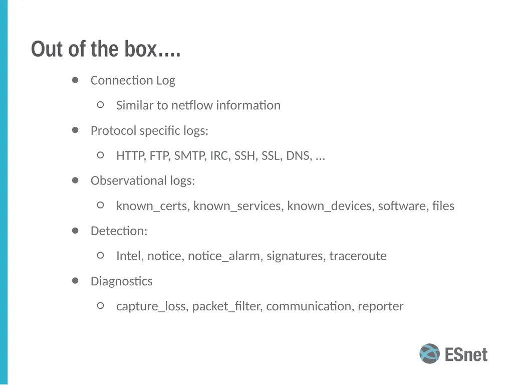 Bro intrusion detection system (IDS): an overview - slide 16 of 21