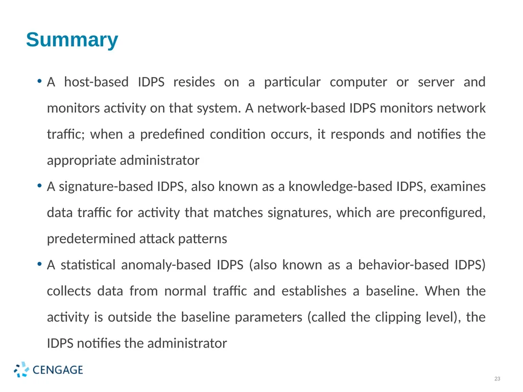 Principles of Cyber Security Lecture 05: Managing - slide 23 of 24