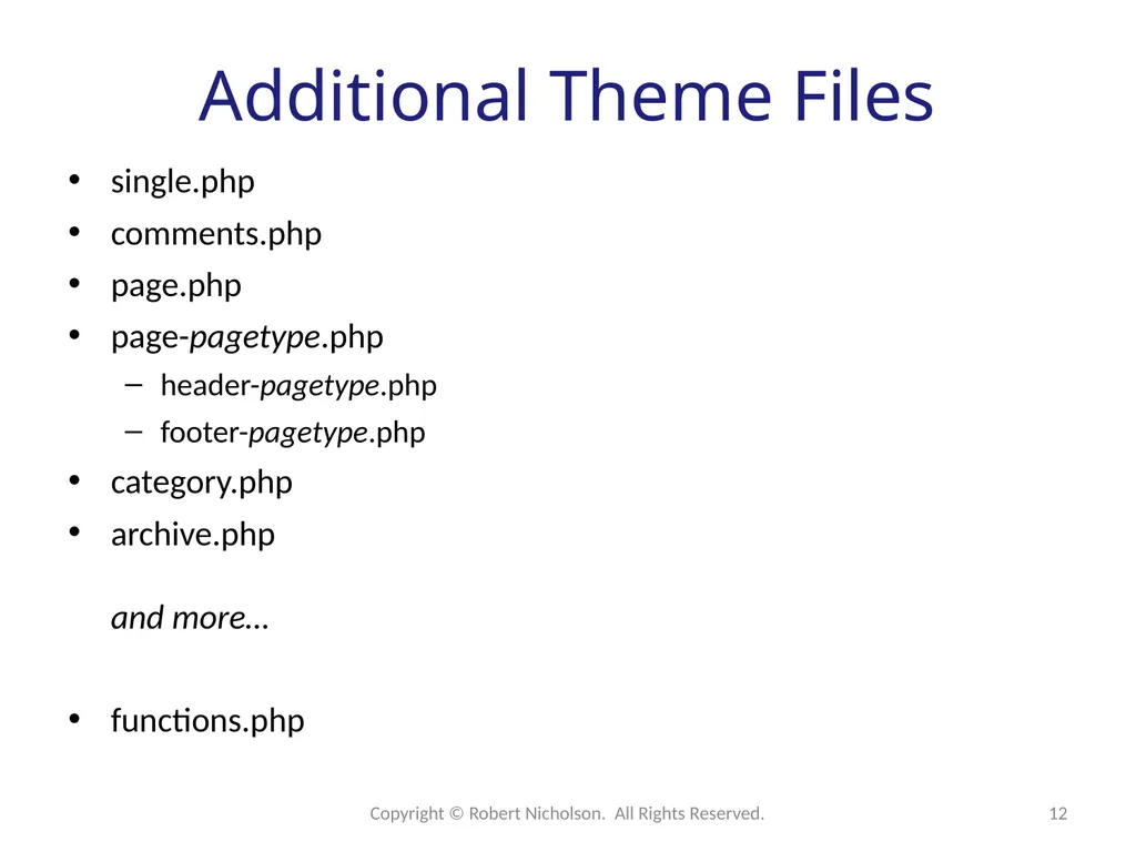 WordPress Development Web applications reside on - slide 12 of 26