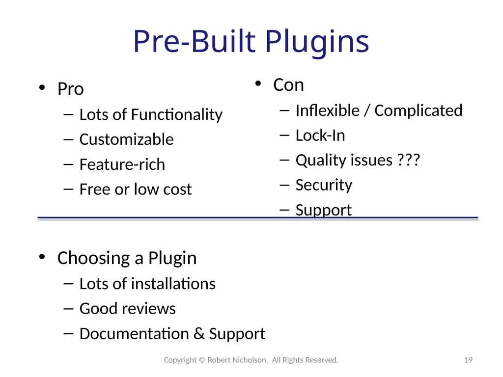 WordPress Development Web applications reside on - slide 19 of 26