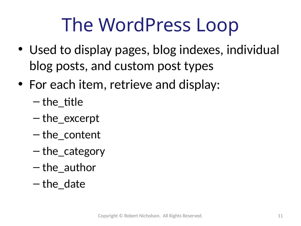 WordPress Development Web applications reside on - slide 11 of 26