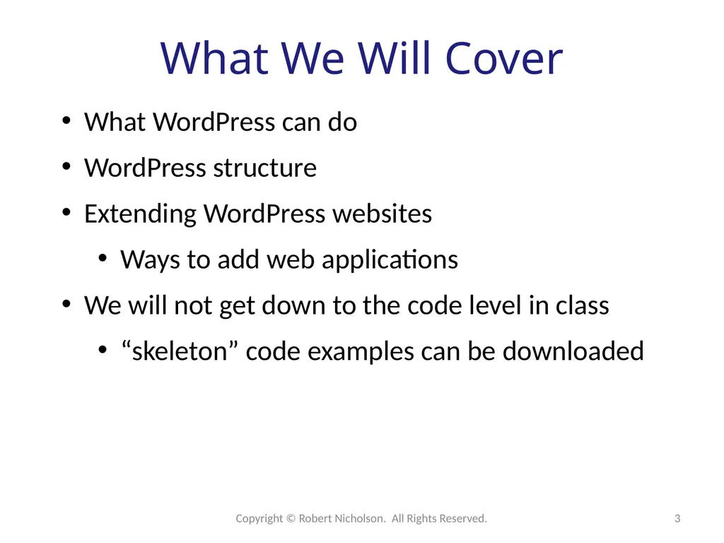 WordPress Development Web applications reside on - slide 3 of 26