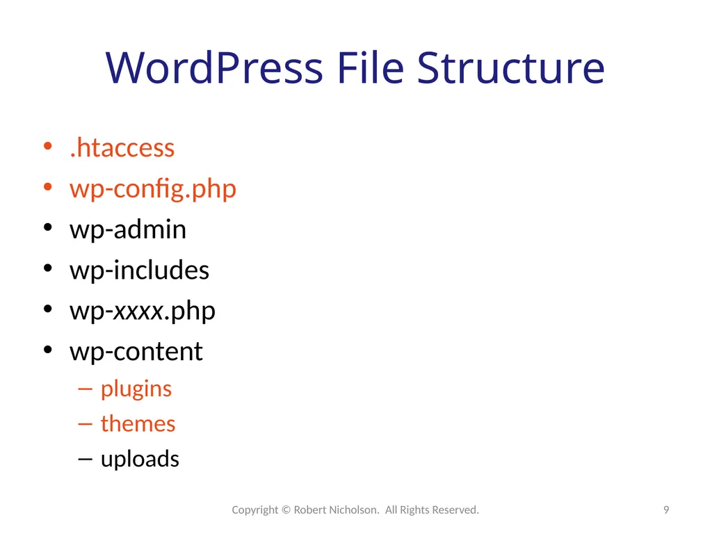 WordPress Development Web applications reside on - slide 9 of 26
