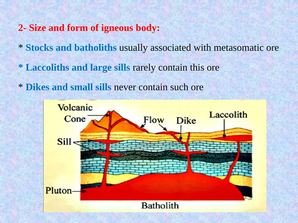 Factors affecting the formation of Metasomatic - slide 2 of 5