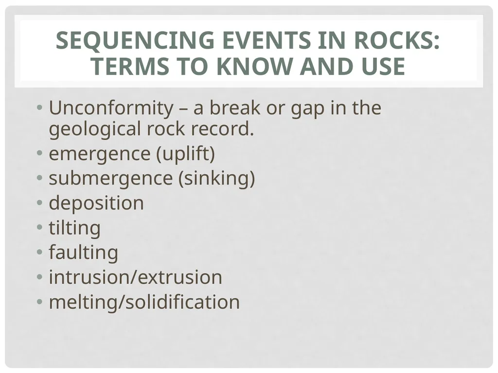 Geological Time Geology needs a Time Scale An - slide 12 of 24