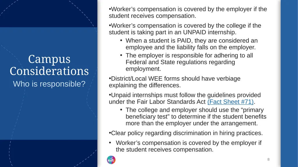 Work Experience Education Update and - slide 8 of 20