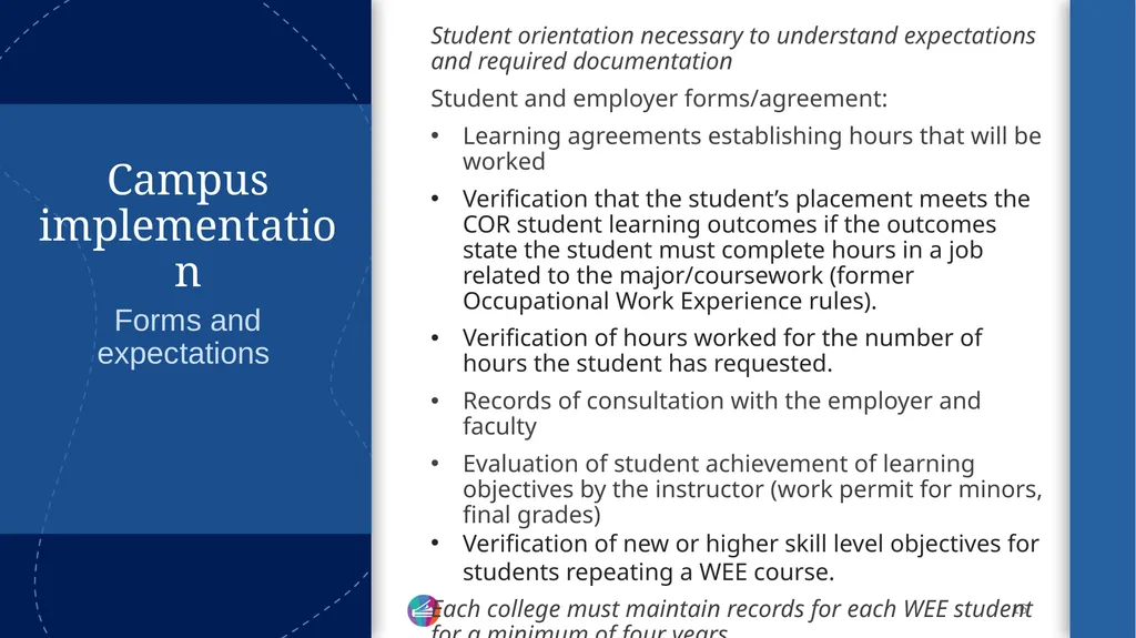 Work Experience Education Update and - slide 16 of 20