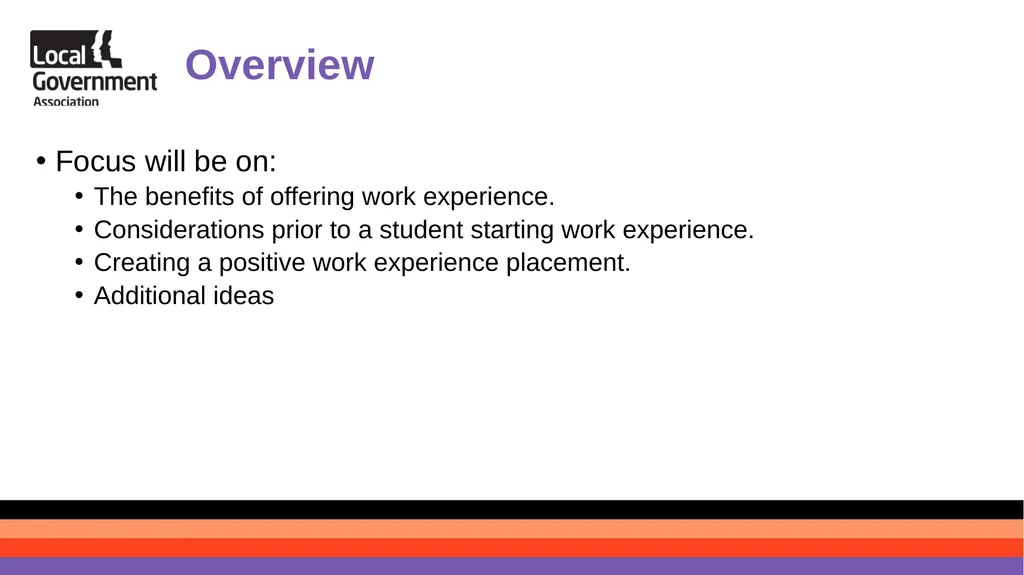What does a good work experience look like? - slide 2 of 8