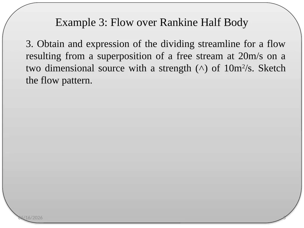 Examples Chapter Two – 2D Potential Flow Theory By - slide 5 of 10