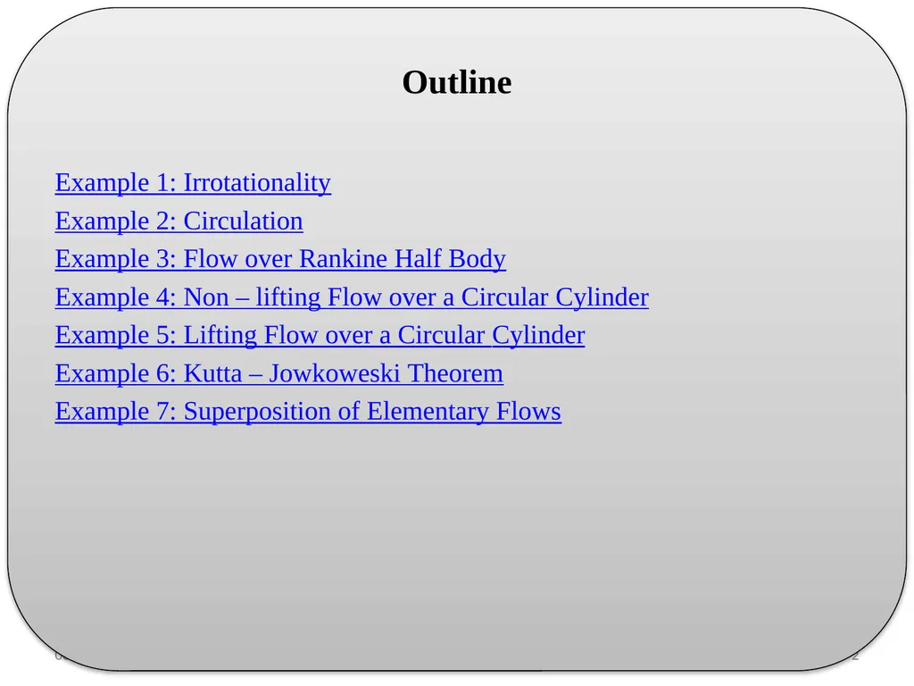 Examples Chapter Two – 2D Potential Flow Theory By - slide 2 of 10