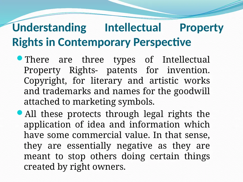 Intellectual Property Rights And Plagiarism Prof. - slide 6 of 55
