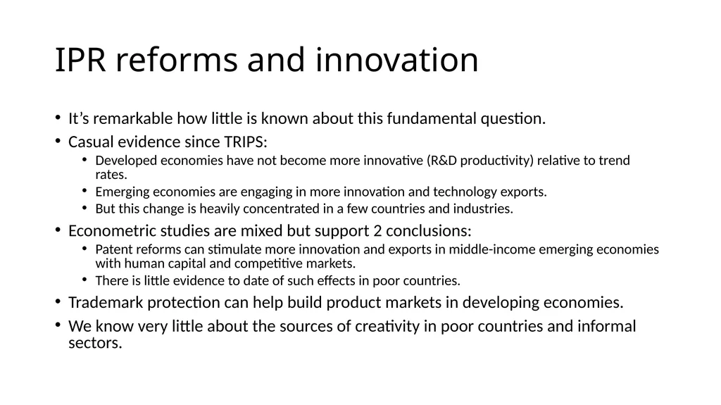 Intellectual Property Rights and Social - slide 6 of 14