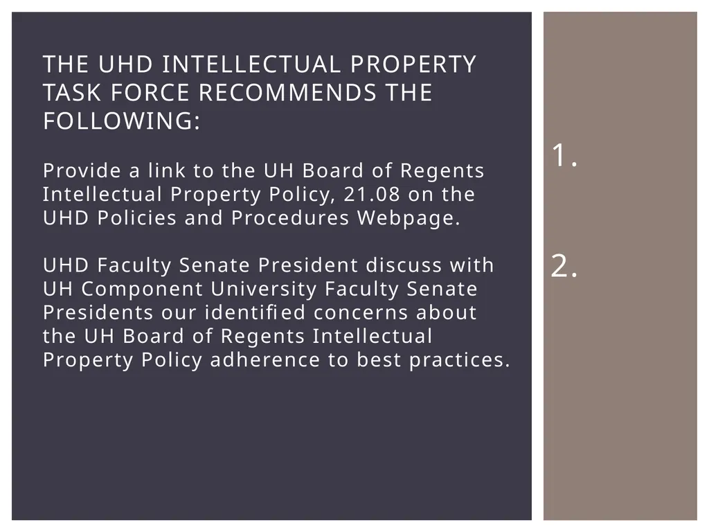 Report Submitted by the 2014 Intellectual Property - slide 9 of 10