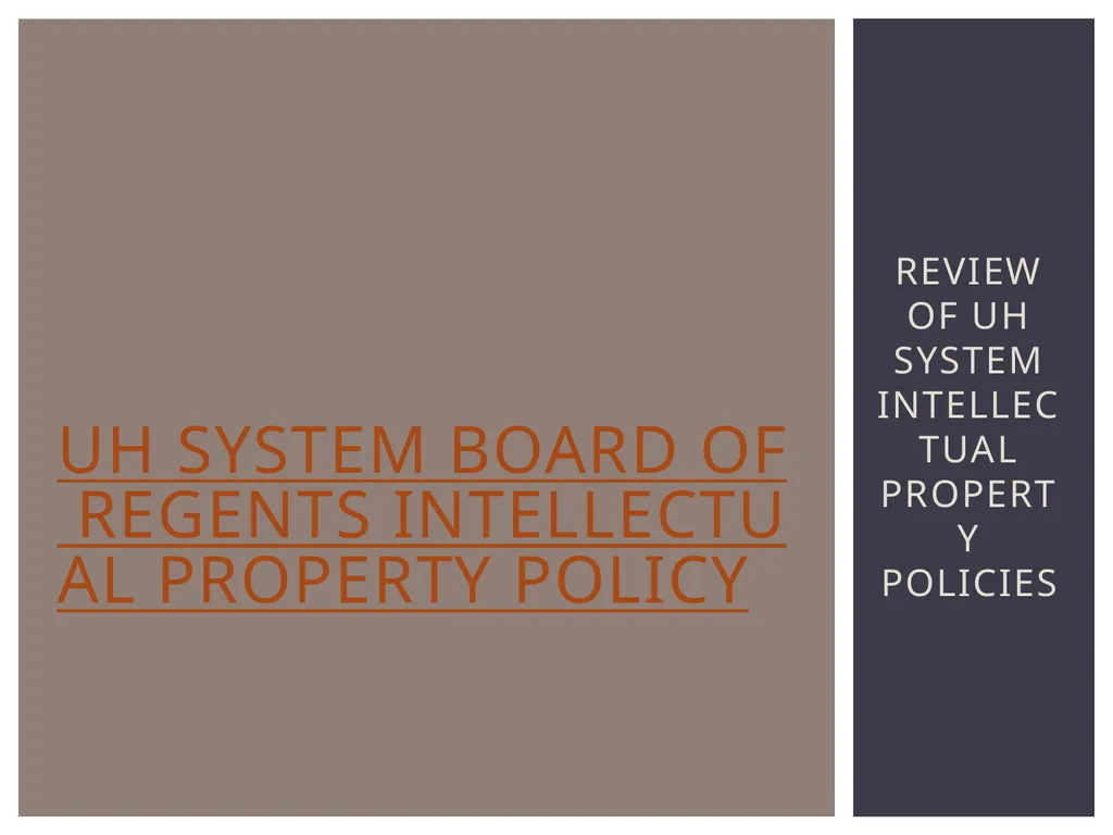Report Submitted by the 2014 Intellectual Property - slide 4 of 10