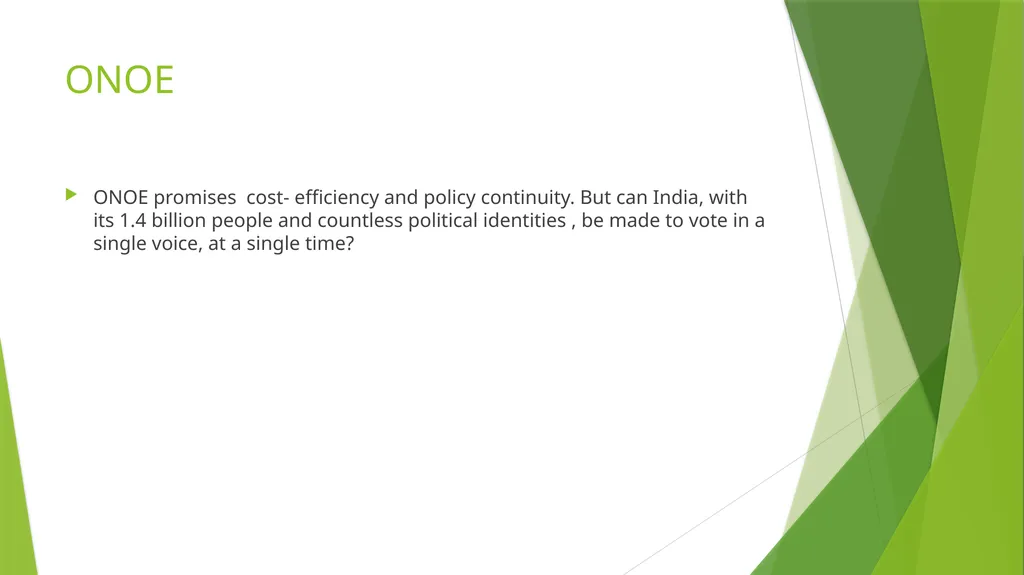 ONE NATION ,ONE ELECTION AND ITS IMPLICATIONS FOR - slide 13 of 15