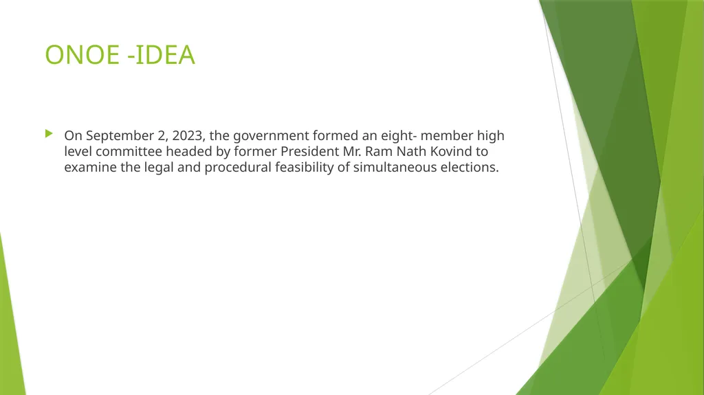 ONE NATION ,ONE ELECTION AND ITS IMPLICATIONS FOR - slide 4 of 15