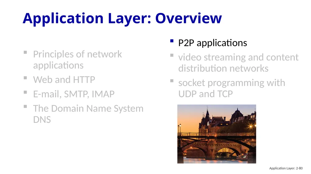 Chapter 2 Application Layer A note on the use of - slide 80 of 125