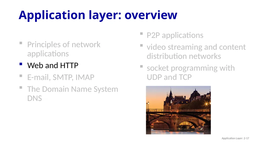 Chapter 2 Application Layer A note on the use of - slide 17 of 125