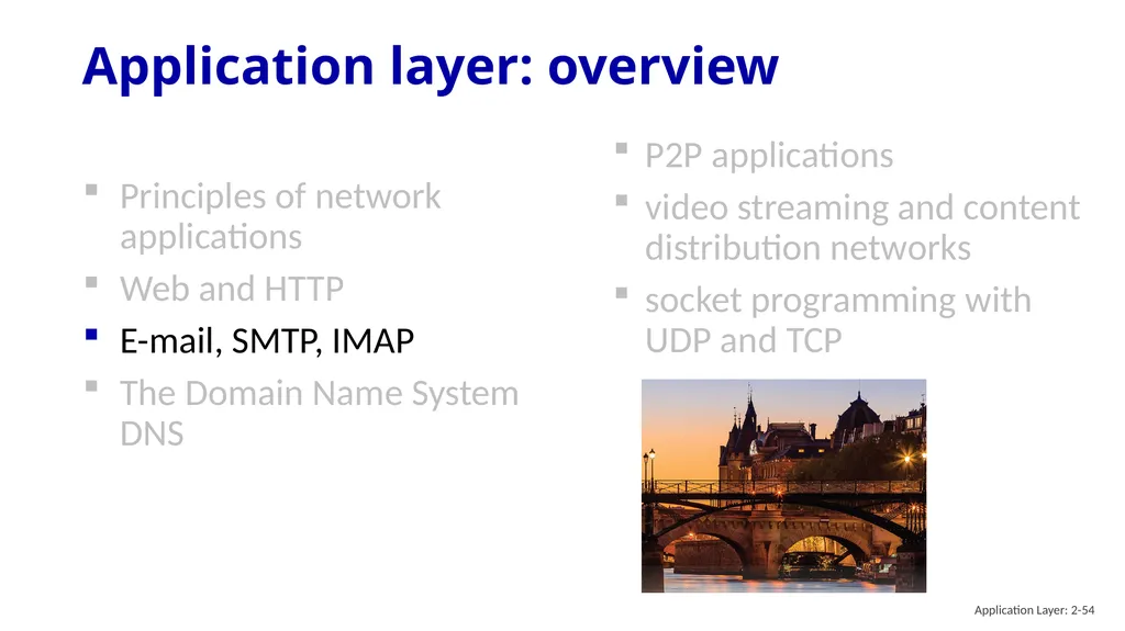 Chapter 2 Application Layer A note on the use of - slide 54 of 125
